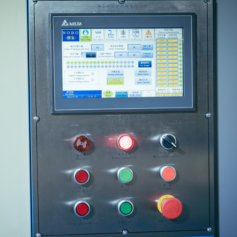 Eficacia automática de la maquinaria de la producción neta de la cama de la primavera 60-90 hojas/8 horas