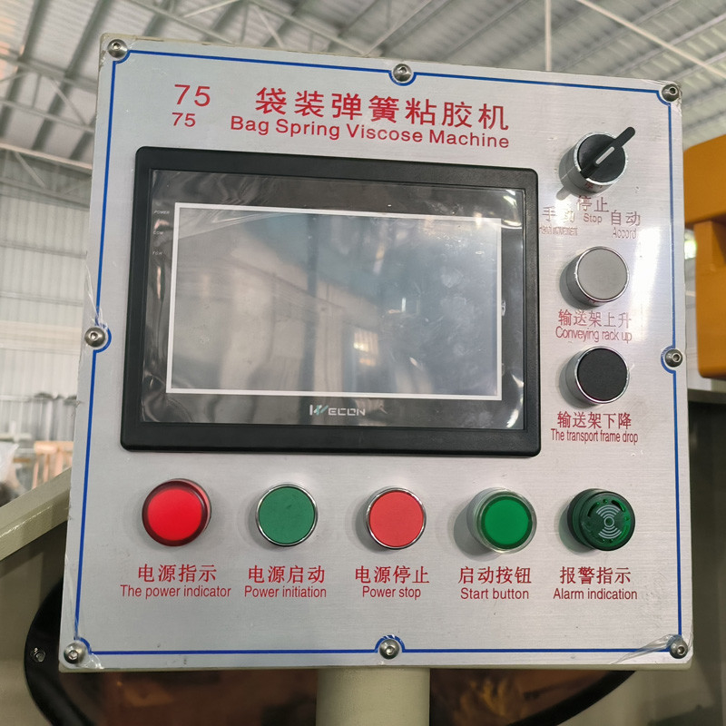 Primavera del bolsillo del control electrónico que pega el tipo manual plataforma de junta de la máquina