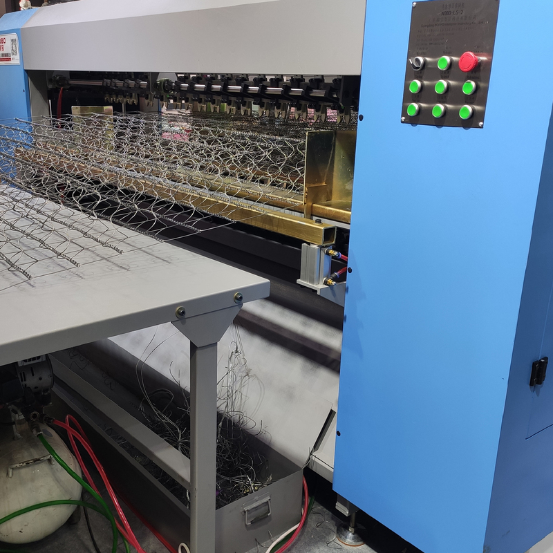 150-200 unidades por 8 horas máquina de enrollamiento de colchón unido con altura de resorte 150 mm -180 mm