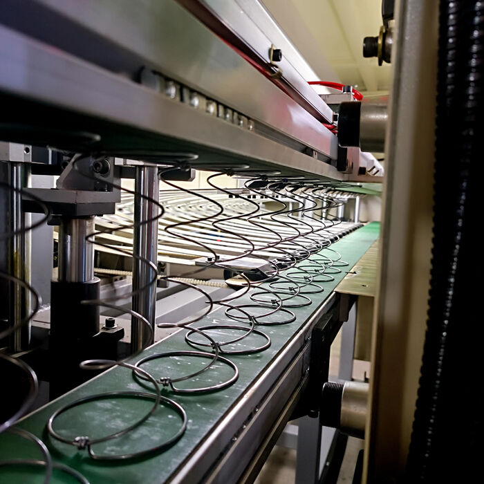 1Línea de colchón de diámetro de alambre de.3-1.6 mm con resorte de Bonnell y 4-7 curvas