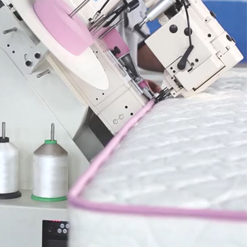 Máquina de cinta de borde de colchón de 15 noches de capacidad, operación flexible, equipo de línea de producción de planta de fabricación de colchones