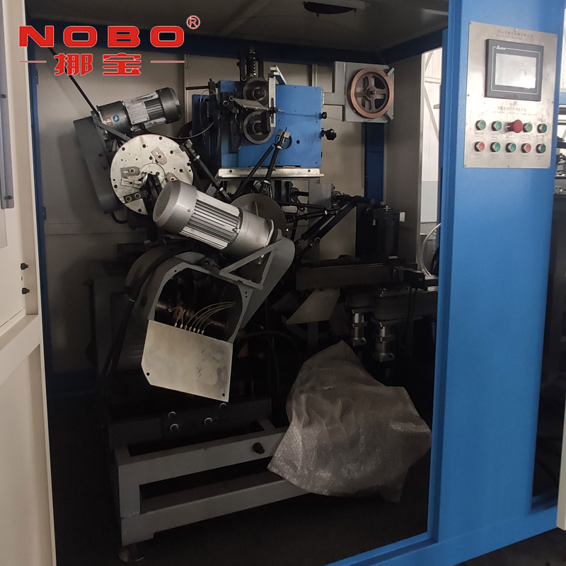 Muelle en espiral azul del CNC de NOBO que hace la máquina para los 0.08-0.22M Mattress